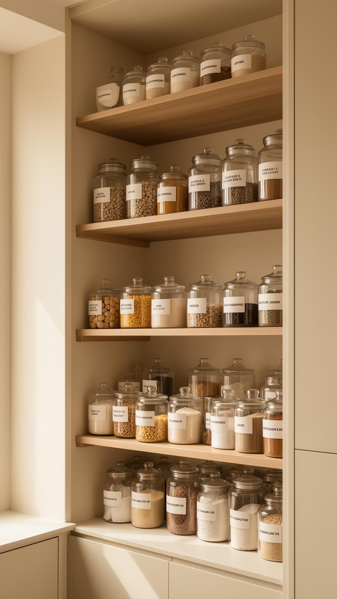Organized luxury pantry